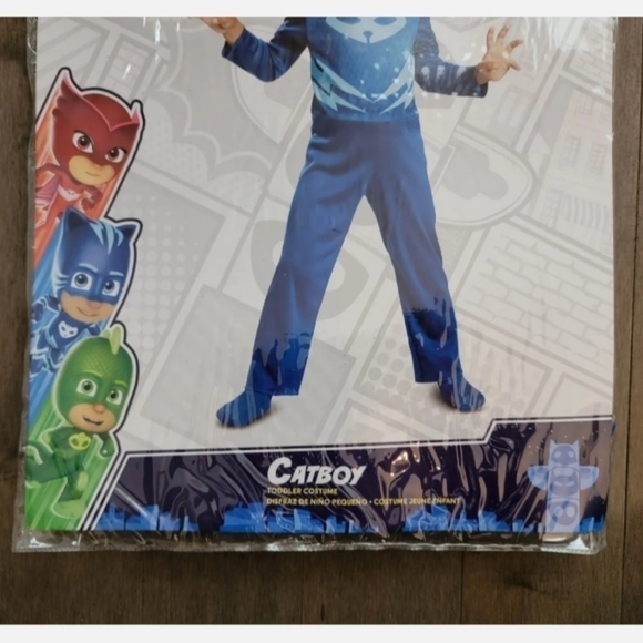 NWT Disguise PJ Masks Catboy Halloween Costume Cosplay 3T-4T Blue Superhero New - Picture 8 of 14